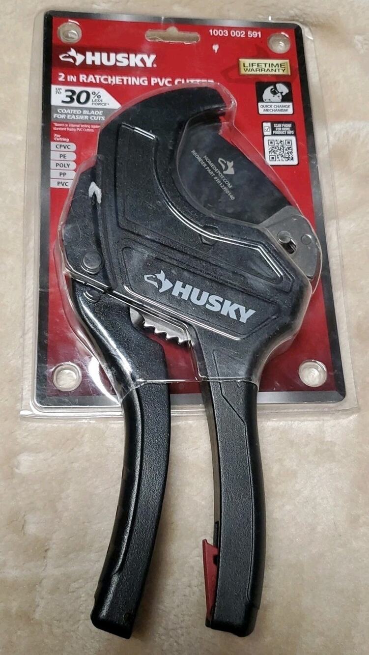 Husky 2 in. Ratcheting PVC Cutter 16PL0805